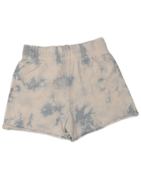 Marks & Spencer Sportsshorts til kvinder UK 8 Small Blue Tie Dye Bomuld