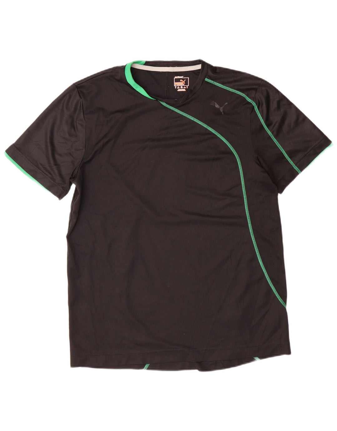 PUMA T-shirt top mellem sort polyester til mænd