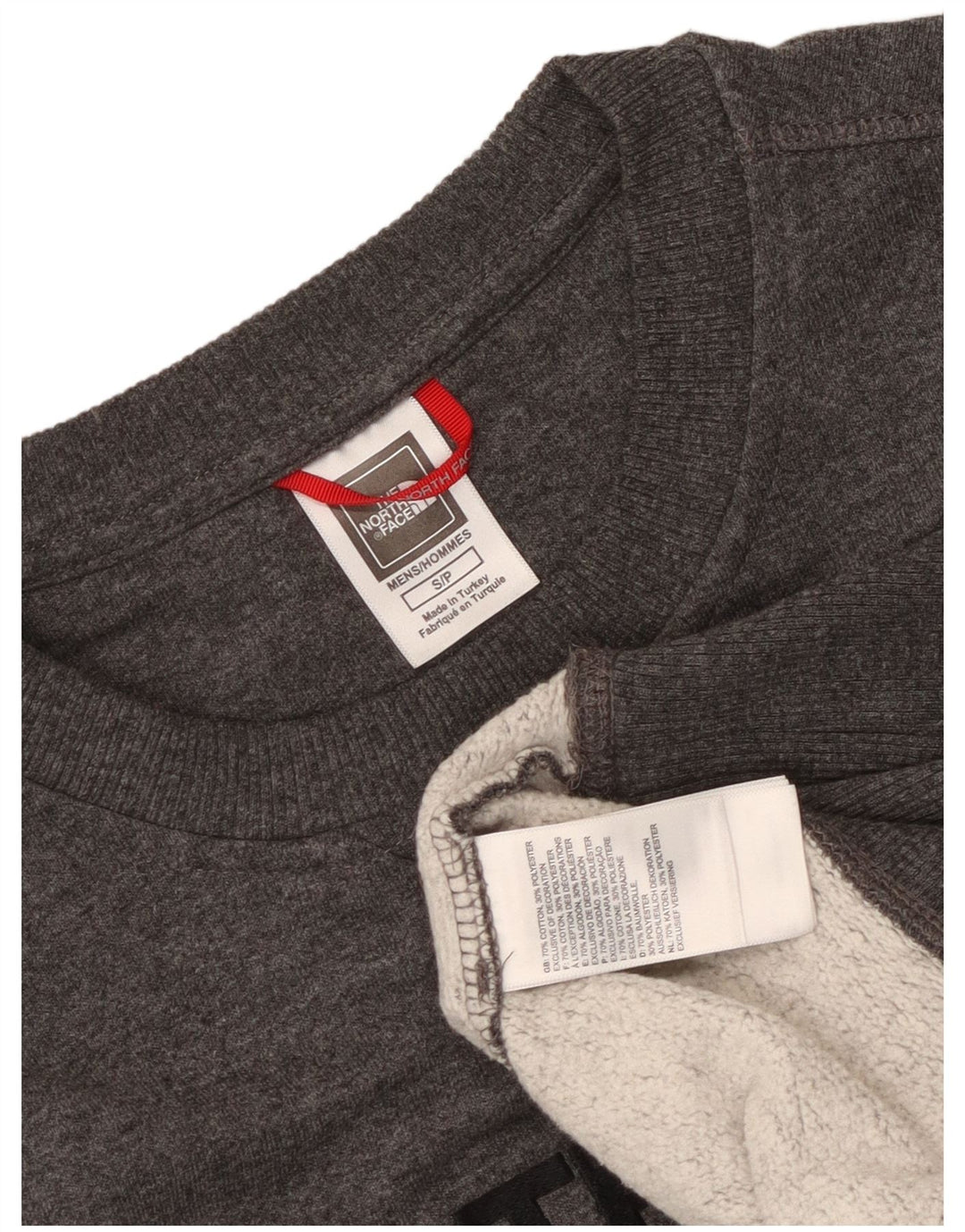 The North Face Herre Grafisk Sweatshirt Jumper Lille Grå Bomuld