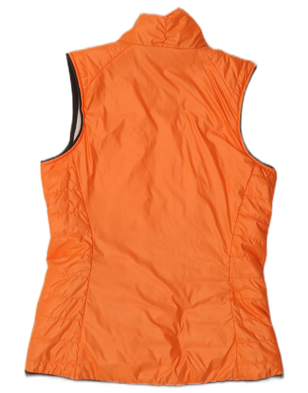 Nike Womens Reversible Gilet UK 10 Small Orange Polyester