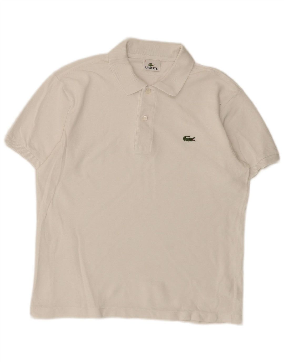 LACOSTE Poloshirt til mænd str. 3 Lille hvid bomuld