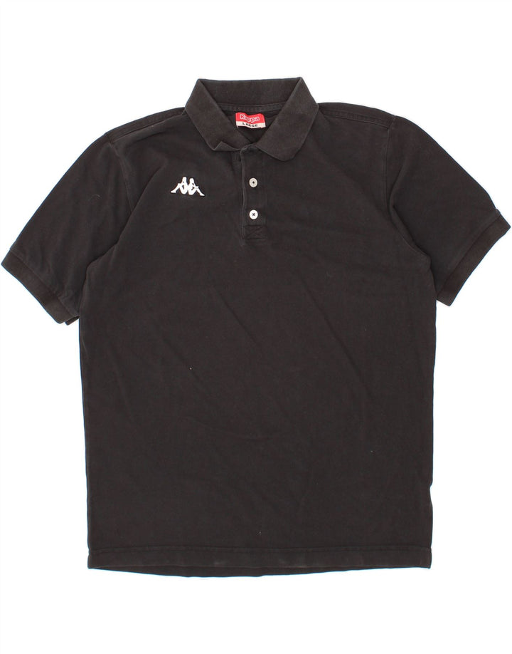 KAPPA Mens Polo Shirt Large Black Cotton Vintage Kappa and Second-Hand Kappa from Messina Hembry 