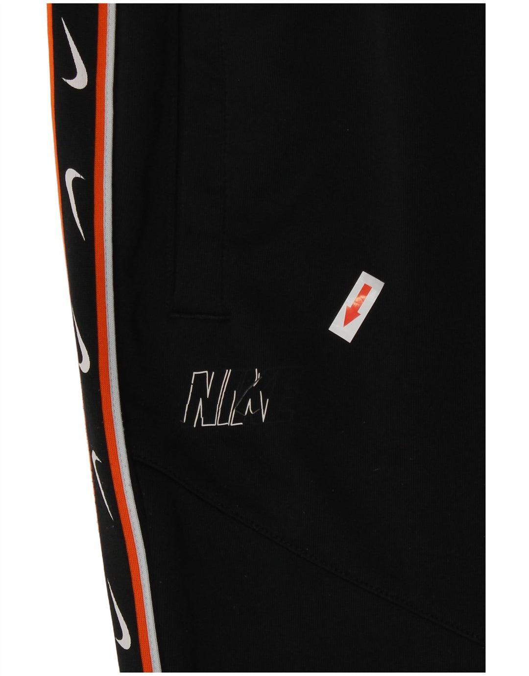 Nike Grafisk træningsdragt Bukser til kvinder Joggers UK 14 Medium Sort Polyester