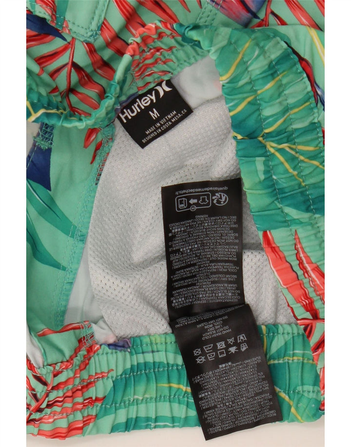 HURLEY Badeshorts til mænd Medium Green Floral Polyester
