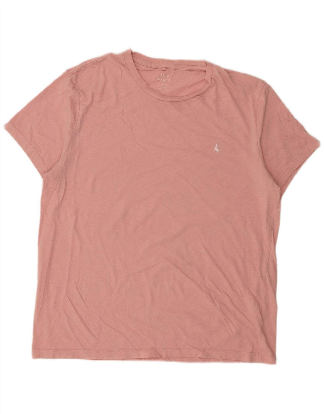 JACK WILLS Herre T-Shirt Top XL Pink Bomuld