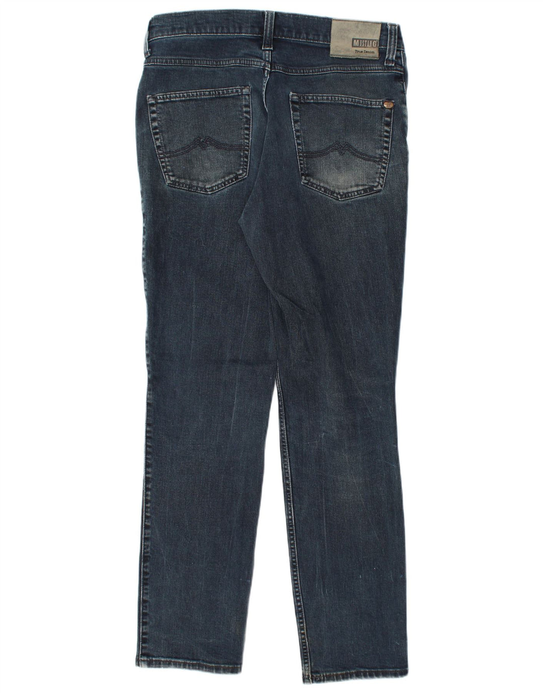 MUSTANG Dame Tramper Medium Rise Slim Fit Tapered Jeans W34 L32 Blå