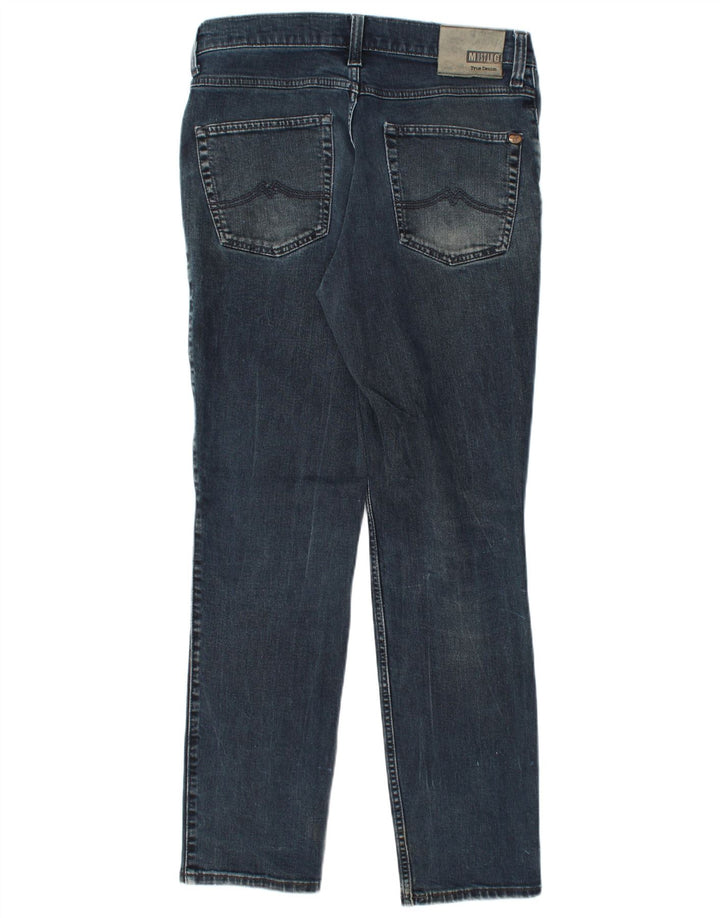 MUSTANG Dame Tramper Medium Rise Slim Fit Tapered Jeans W34 L32 Blå