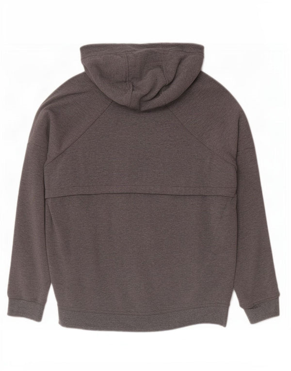 Nike Dame Hættetrøje UK 10 Small Grey Flecked Bomuld