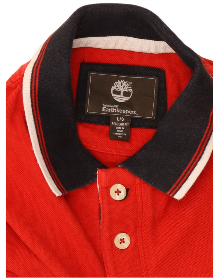TIMBERLAND Herre Earthkeepers Polo Shirt Large Red