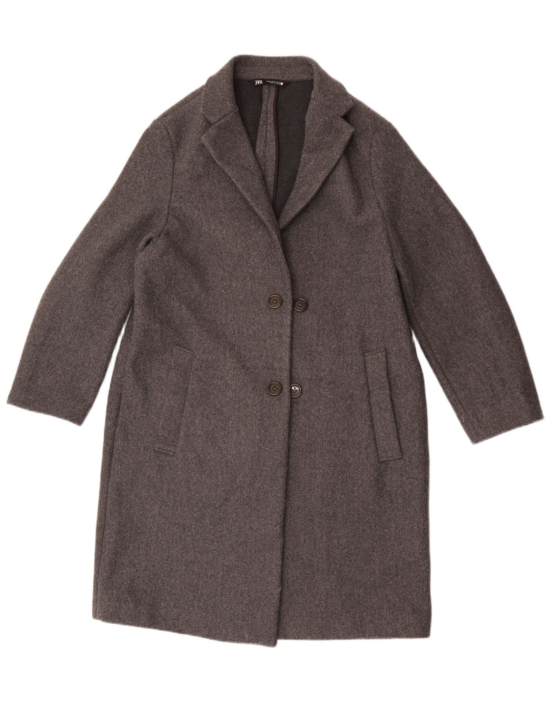 Zara Herre Overfrakke UK 42 XL Grå