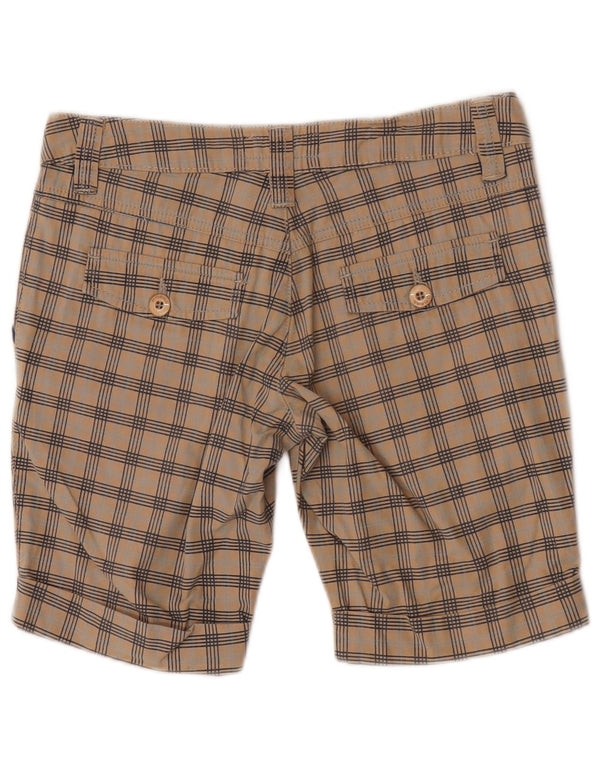 O'Neill Chino Shorts til kvinder W27 Små beige ternet bomuld