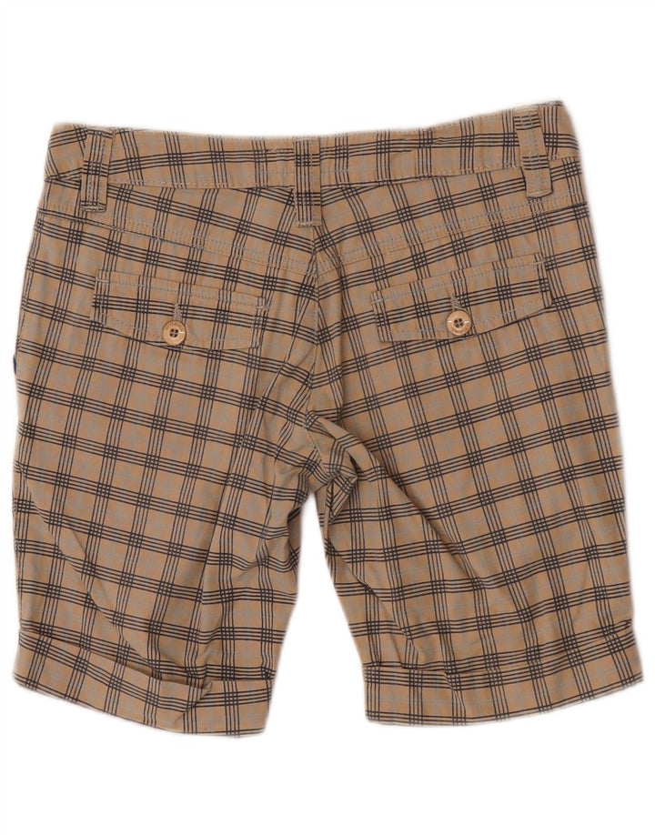 O'Neill Chino Shorts til kvinder W27 Små beige ternet bomuld