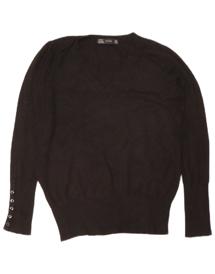 Zara Dame V-hals sweater UK 16 Large Sort