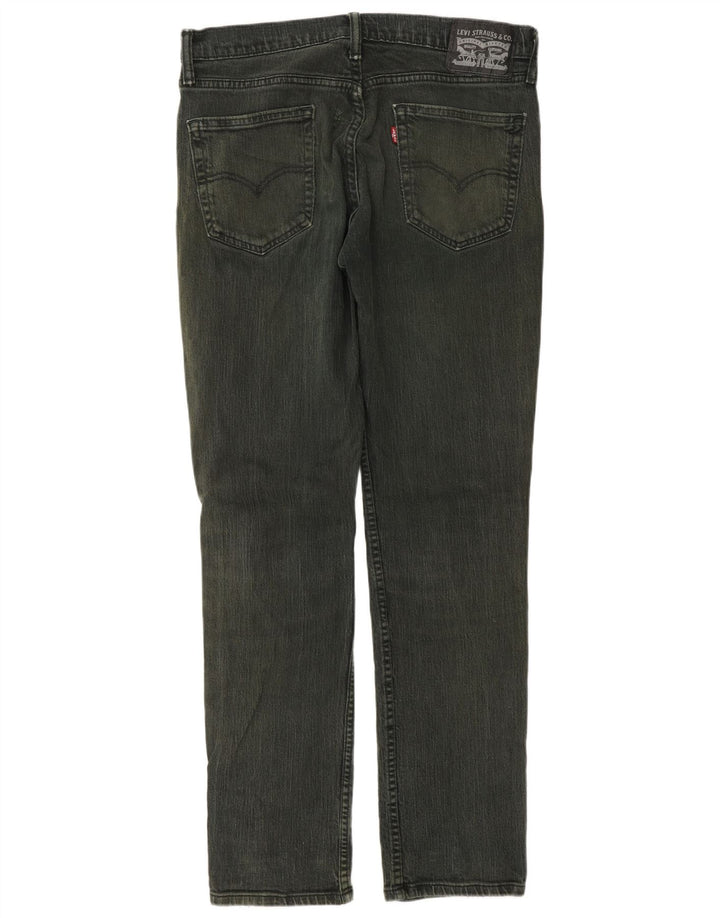 Levi's Slim Jeans til mænd W33 L32 Grøn bomuld