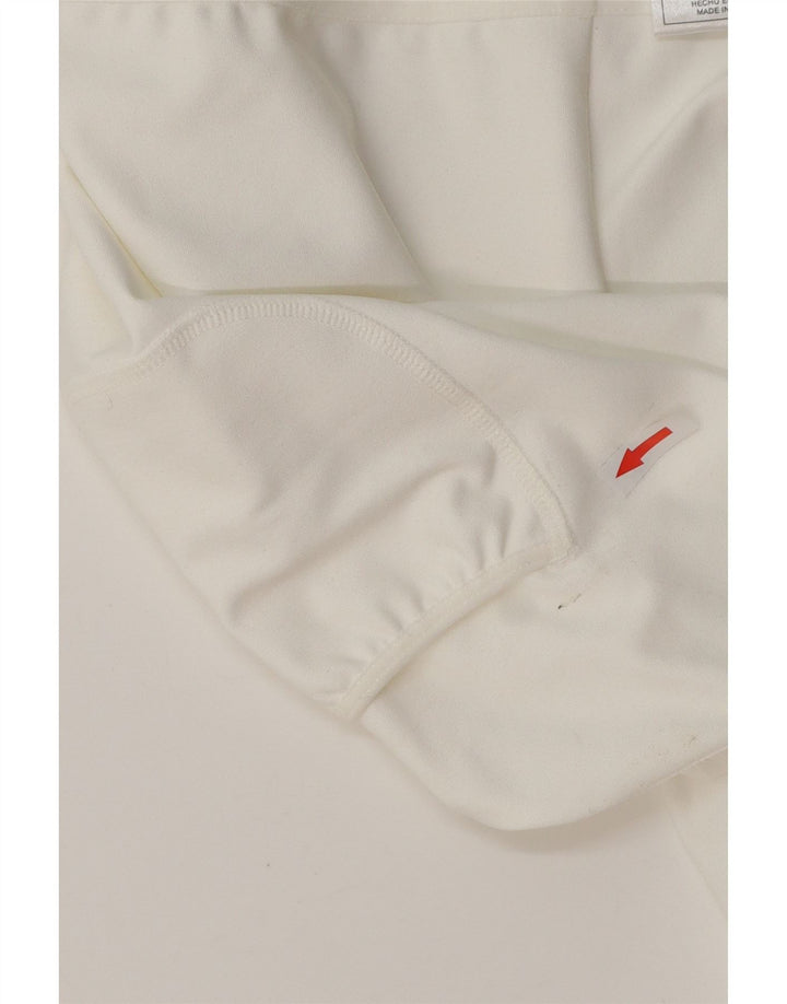 NIKE Dri Fit sportsshorts til kvinder UK 12 Medium White Polyester