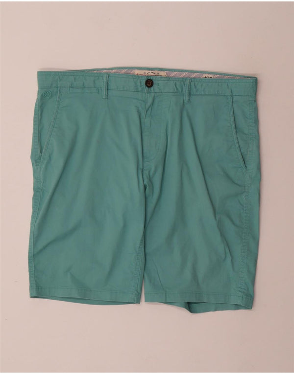 FAT FACE Chino Shorts til mænd W38 XL turkis bomuld