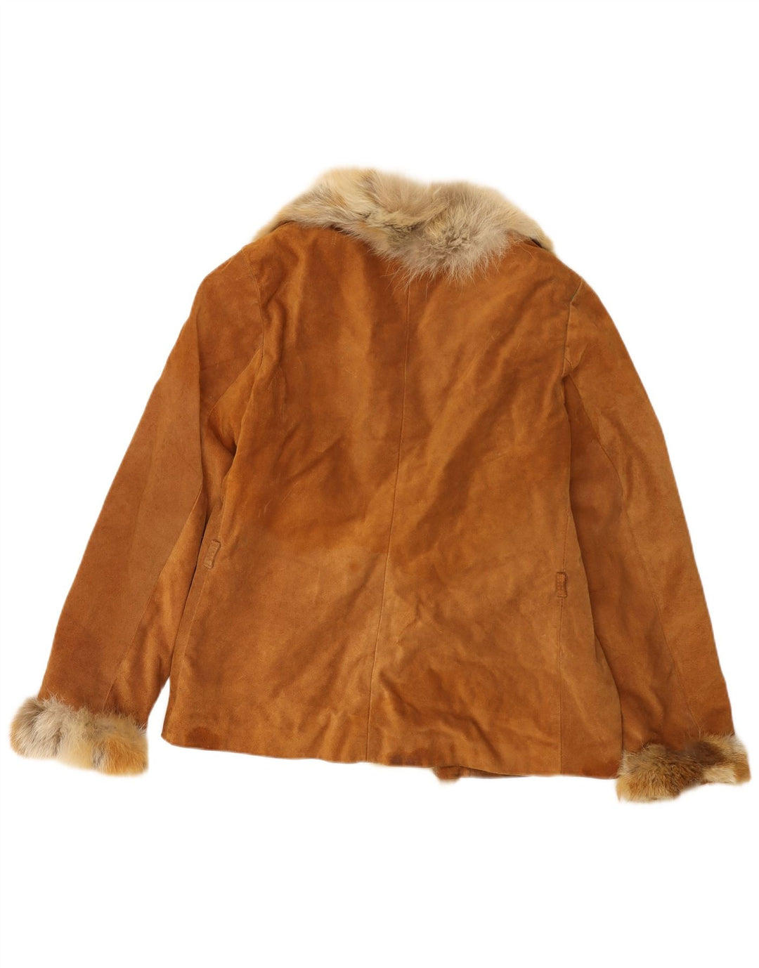 Conbipel Dame Ruskindsjakke IT 48 XL Beige Læder