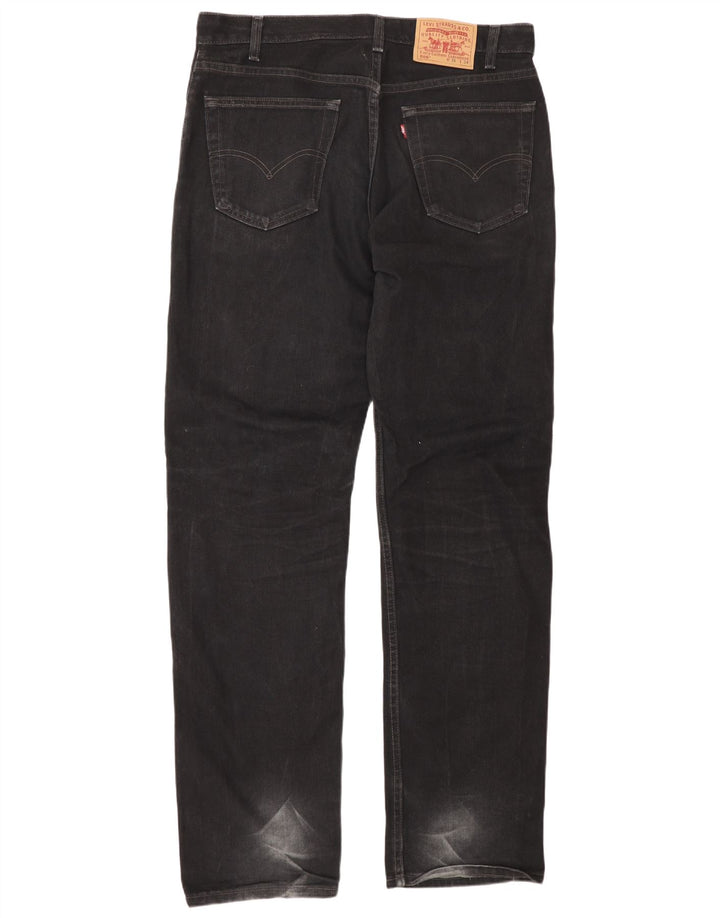 Levi's Herre 505 Regular Fit Straight Jeans W36 L34 Grå Bomuld