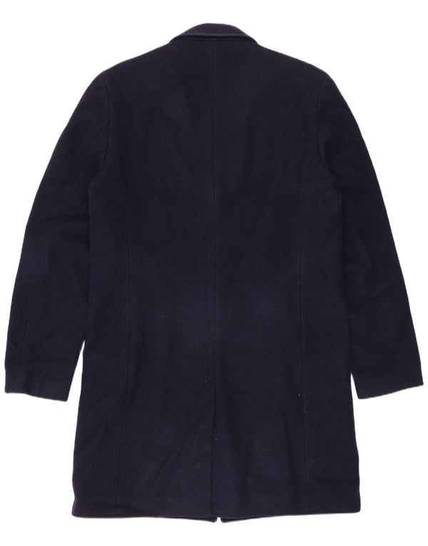 Jigsaw Herre Overfrakke UK 38 Medium Navy Blue Uld