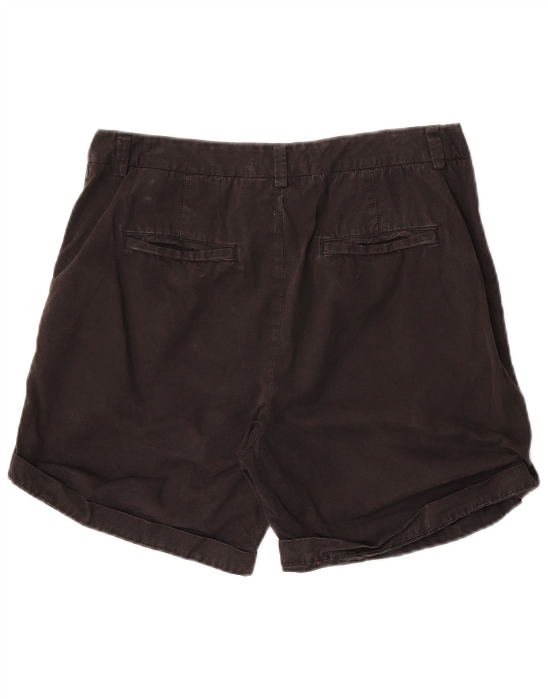 Marks & Spencer Chino Shorts til kvinder UK 12 Medium W30 Sort Bomuld