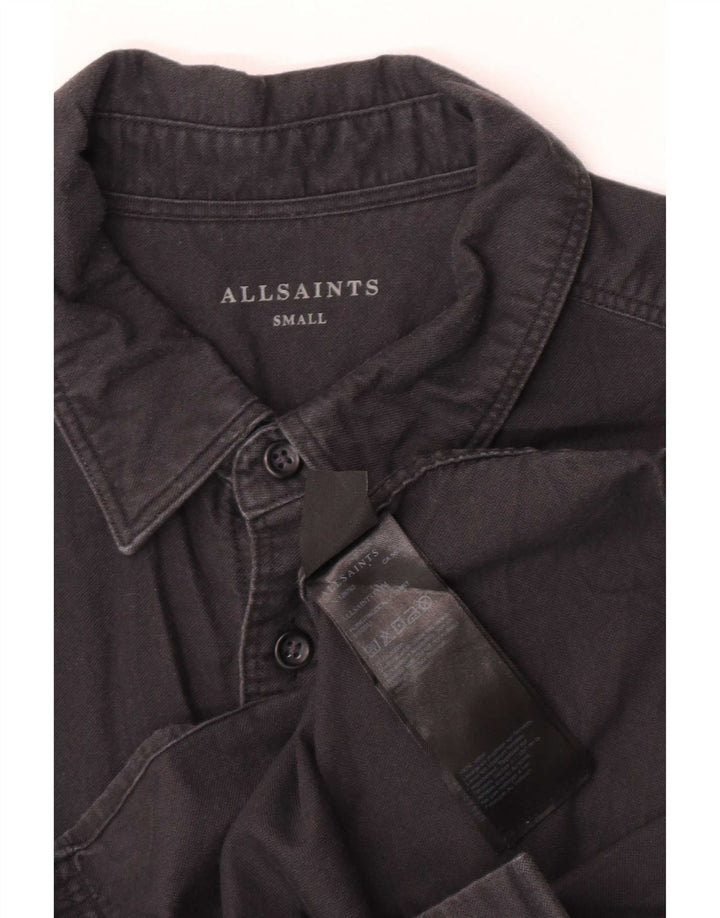 All Saints herreskjorte lille sort bomuld