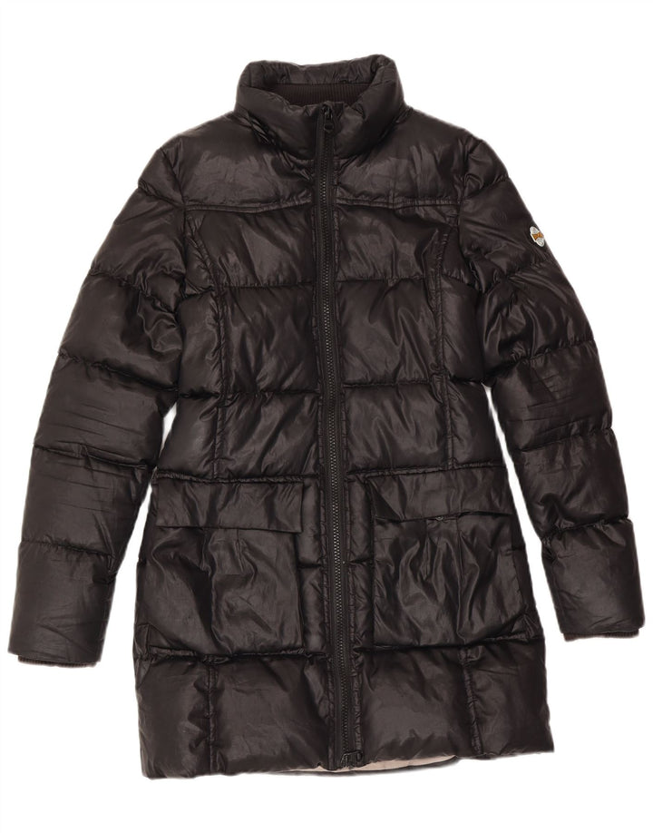 Replay Womens Polstret Frakke UK 12 Medium Black Polyester