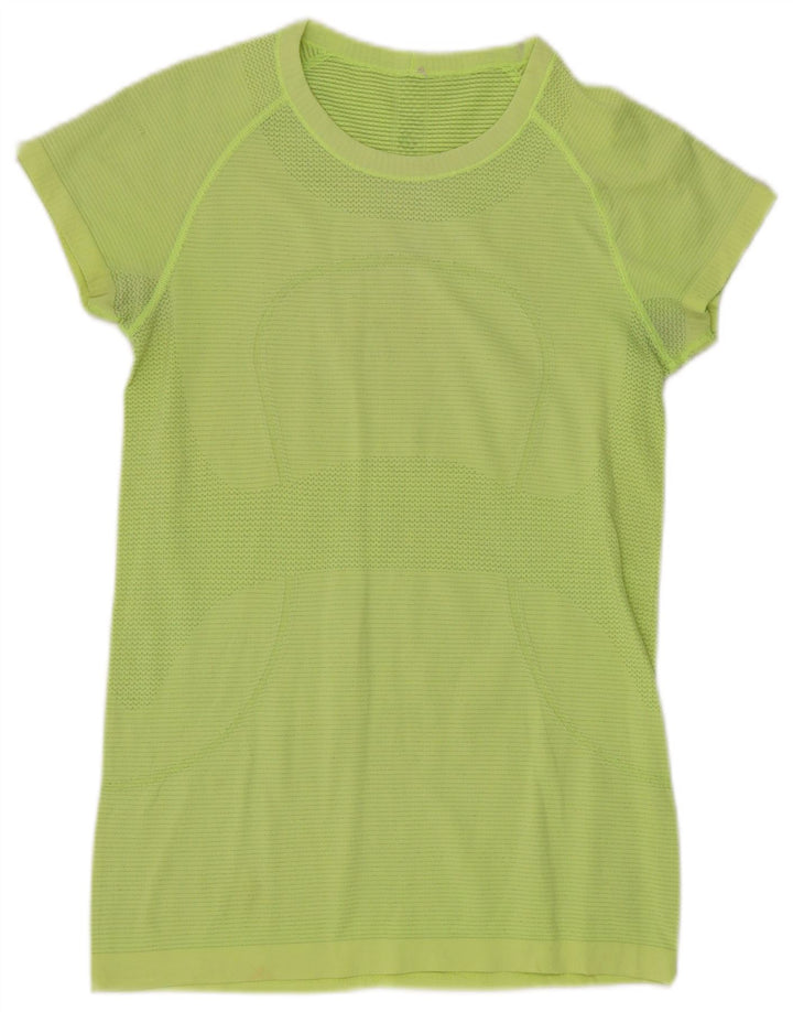 LULULEMON Dame T-Shirt Top Stor Grøn