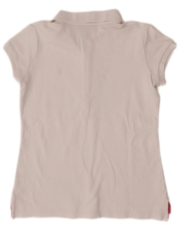Ralph Lauren Pige Polo Shirt 12-13 År Stor Hvid Bomuld