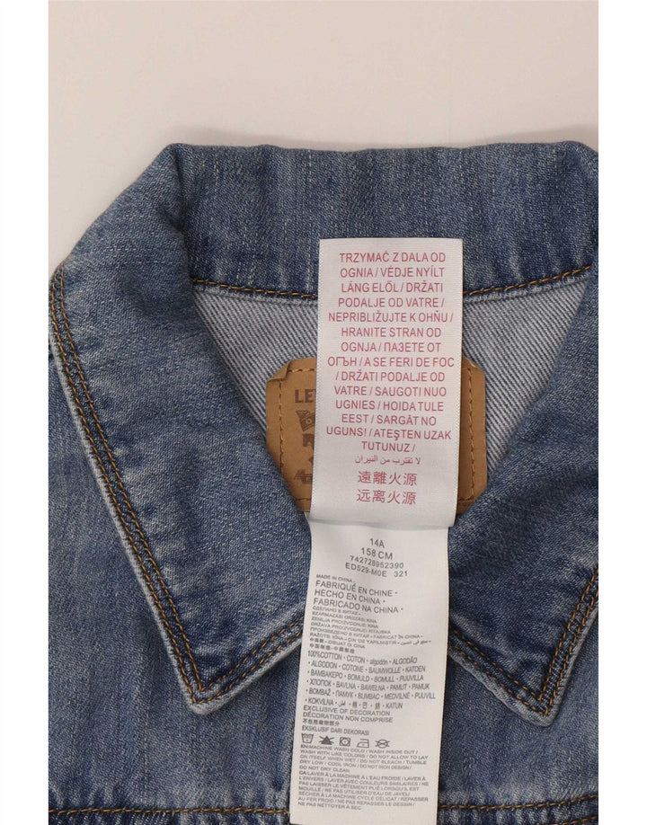Levi's piger denimjakke 13-14 år blå bomuld