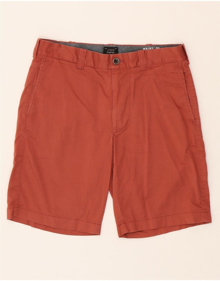 J. CREW Mens Chino Shorts W29 Small Maroon Cotton Vintage J. Crew and Second-Hand J. Crew from Messina Hembry 
