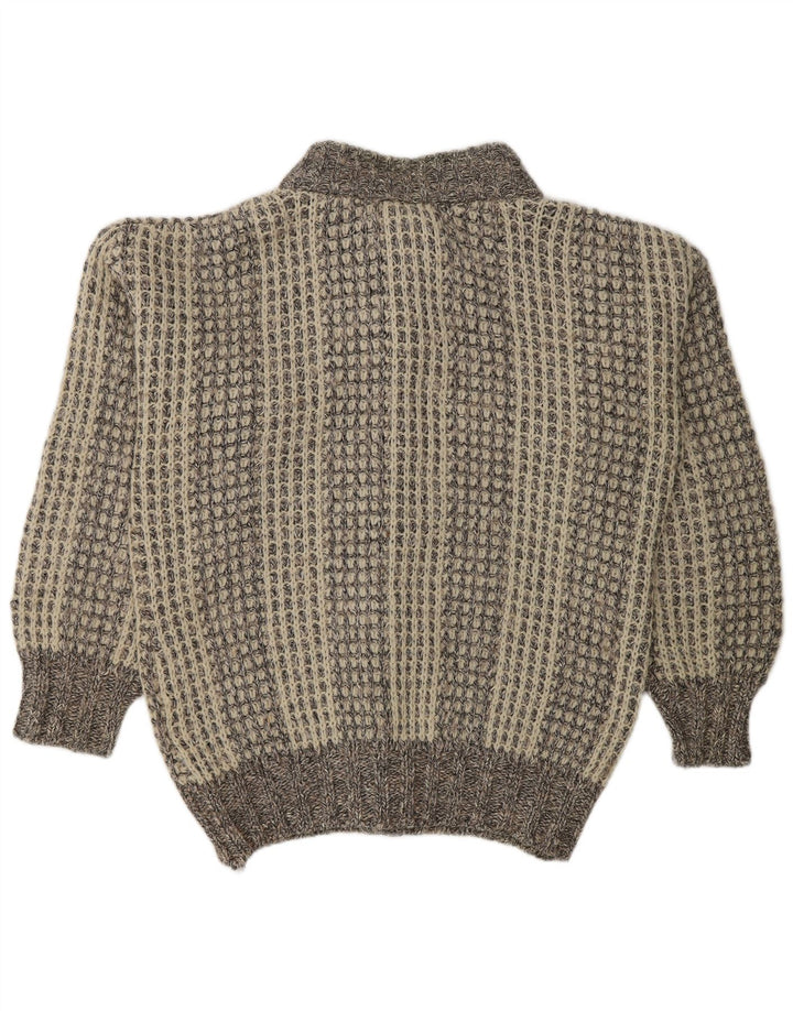 Vintage herre cardigan sweater XL Grå