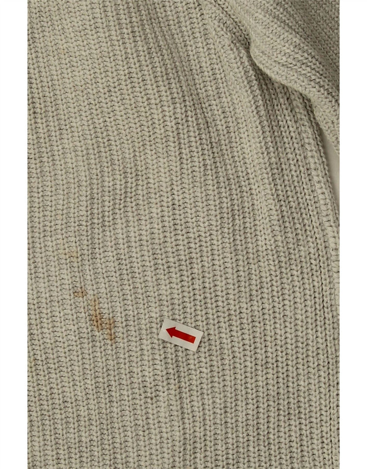Zara Herre Boat Neck Jumper Sweater Medium Grå