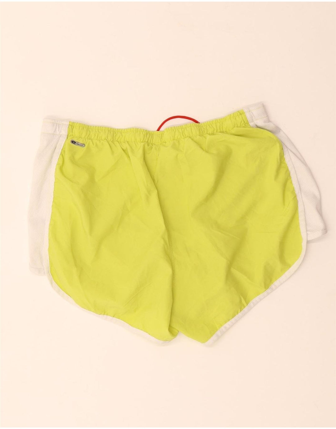 PUMA Sportsshorts til kvinder UK 14 Large Yellow Colourblock Polyester