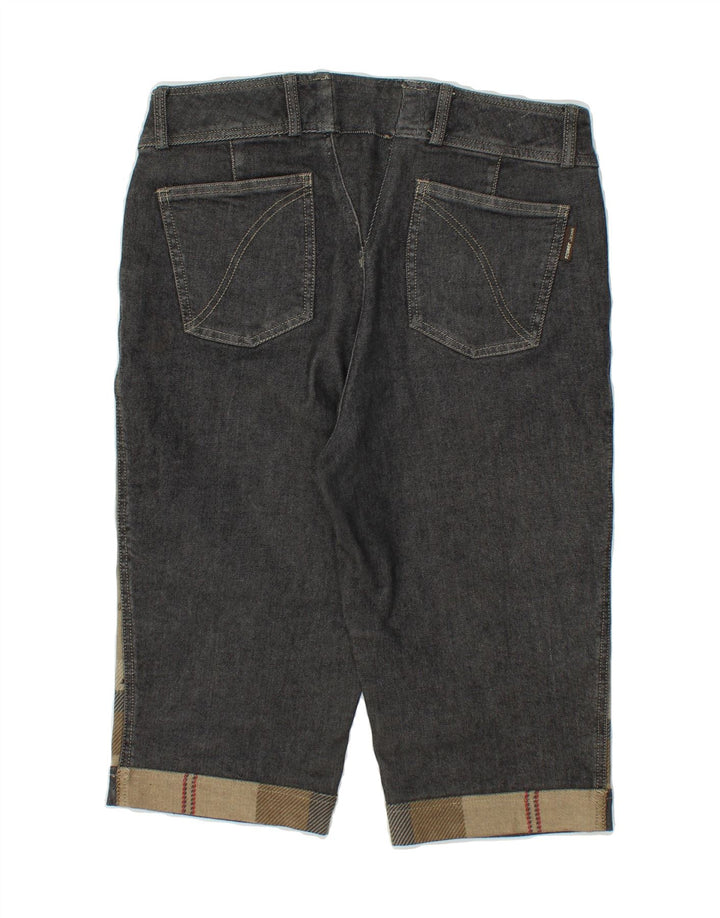 ROSNER Womens Denim Shorts EU 40 Medium W30  Grey Check Cotton Vintage Rosner and Second-Hand Rosner from Messina Hembry 