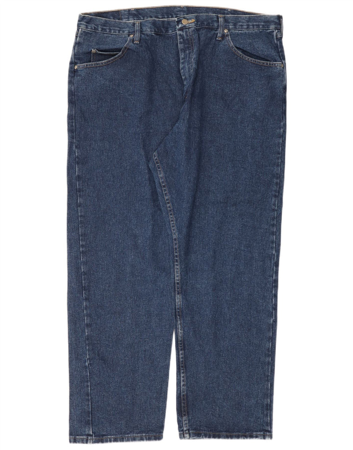 Wrangler Straight Jeans til mænd W42 L30 blå bomuld