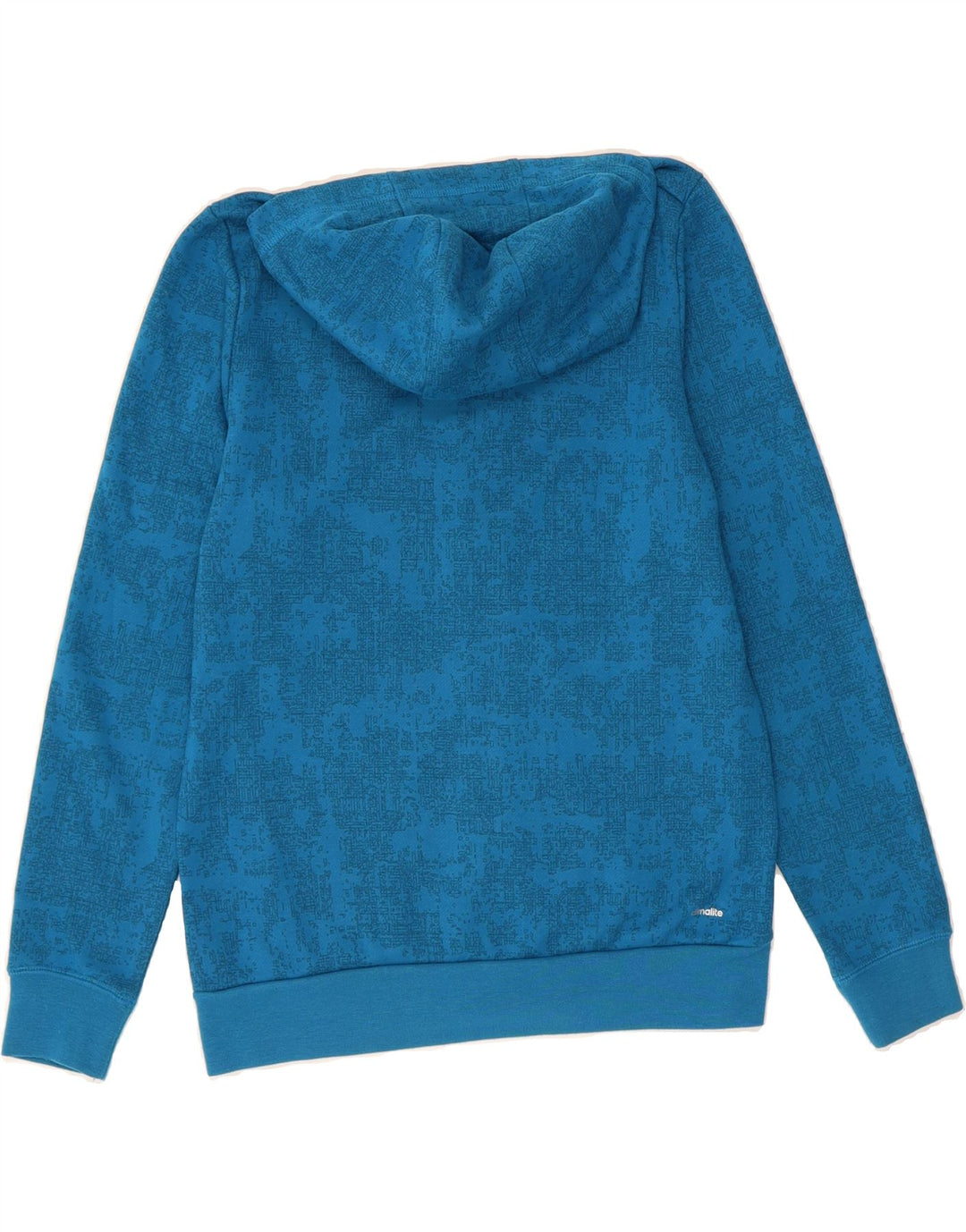 ADIDAS Boys Graphic Hoodie Jumper 13-14 Years Blue Polyester Vintage Adidas and Second-Hand Adidas from Messina Hembry 