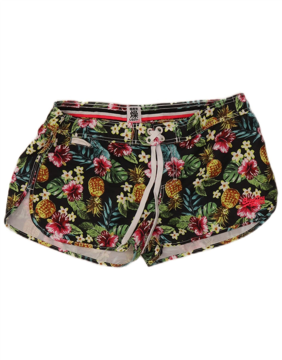 Superdry badeshorts til kvinder UK 16 Stor flerfarvet blomsterpolyester