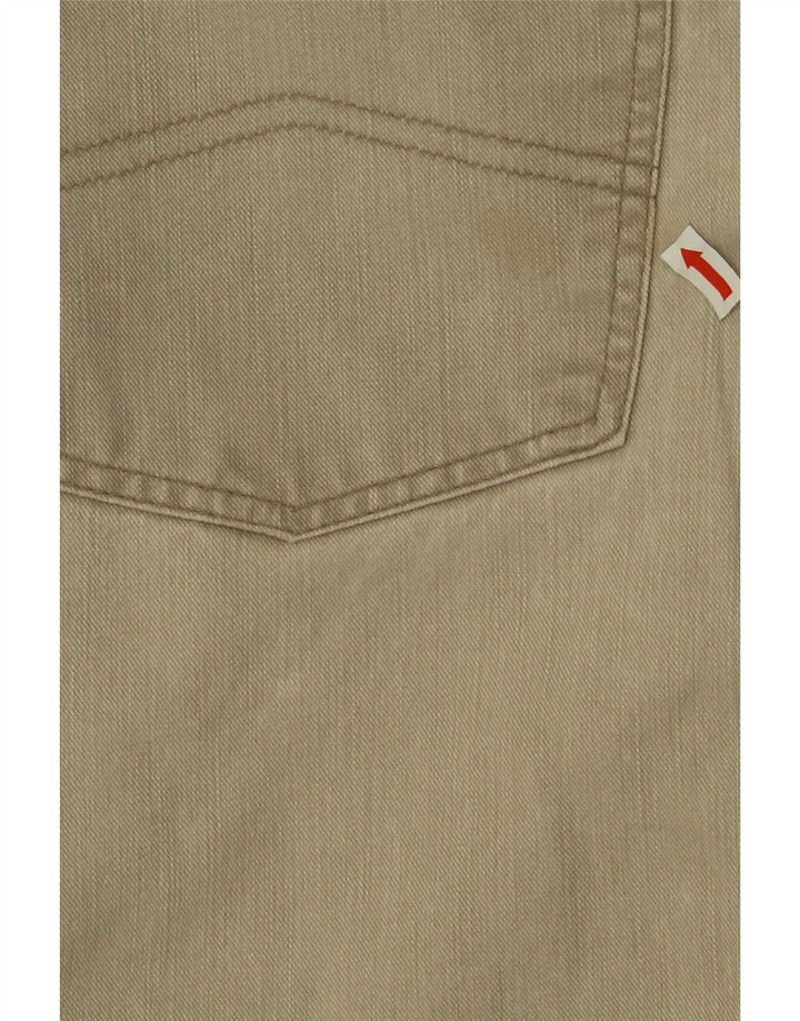 Armani Straight Jeans til mænd W36 L28 Beige Bomuld