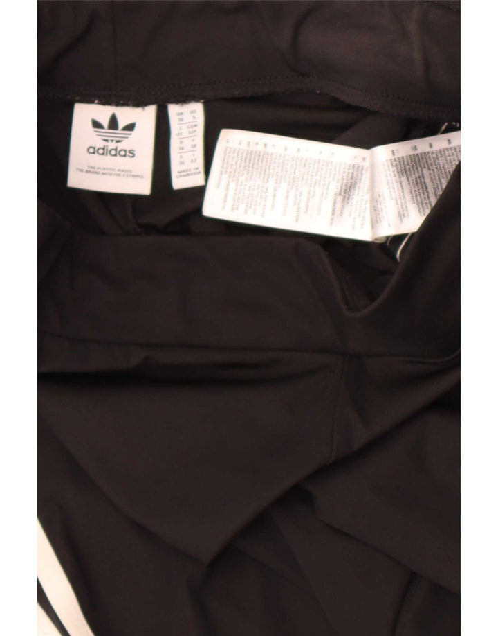 Adidas Dame Flare Træningsdragt Bukser UK 10 Small Black Polyester