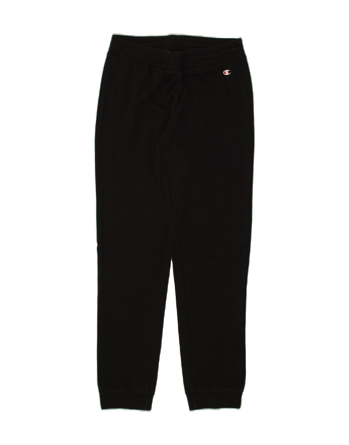 CHAMPION Womens Tracksuit Trousers Joggers UK 14 Medium Black Vintage Champion and Second-Hand Champion from Messina Hembry 
