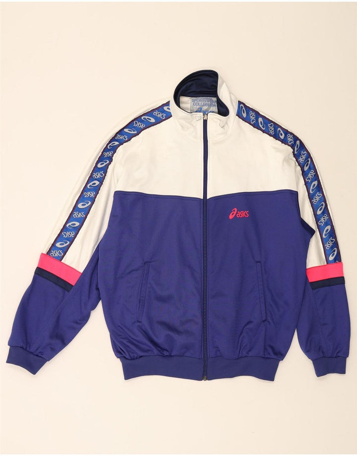 Asics Herre Grafisk træningsdragt Topjakke IT 54 XL Blå Colourblock