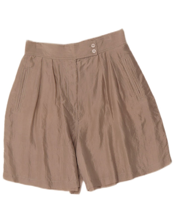 Vintage højtaljede bermudashorts til kvinder EU 40/42 Medium W30 Beige