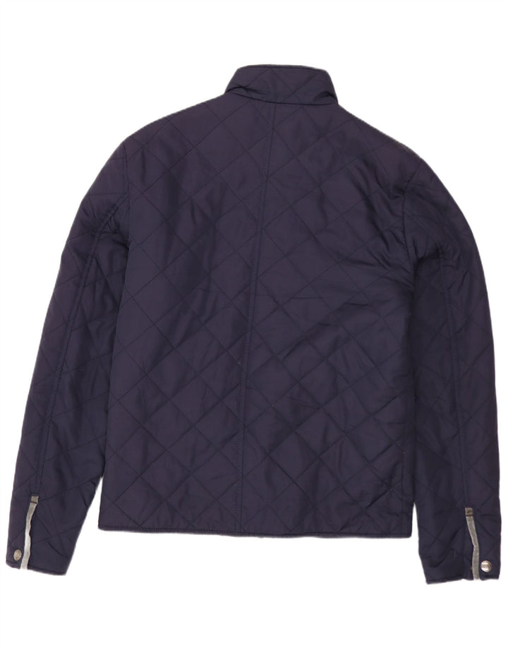 ZARA Quiltet jakke til mænd UK 36 Small Navy Blue