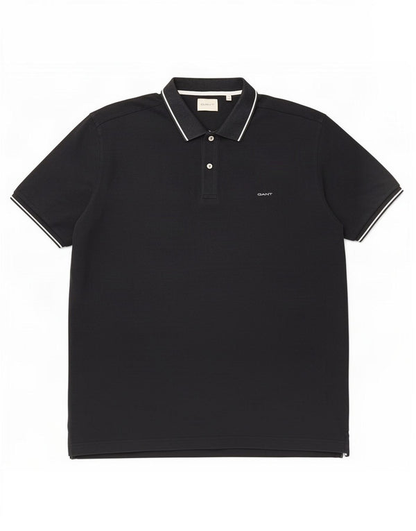 Gant Polo Shirt til mænd 5XL sort bomuld