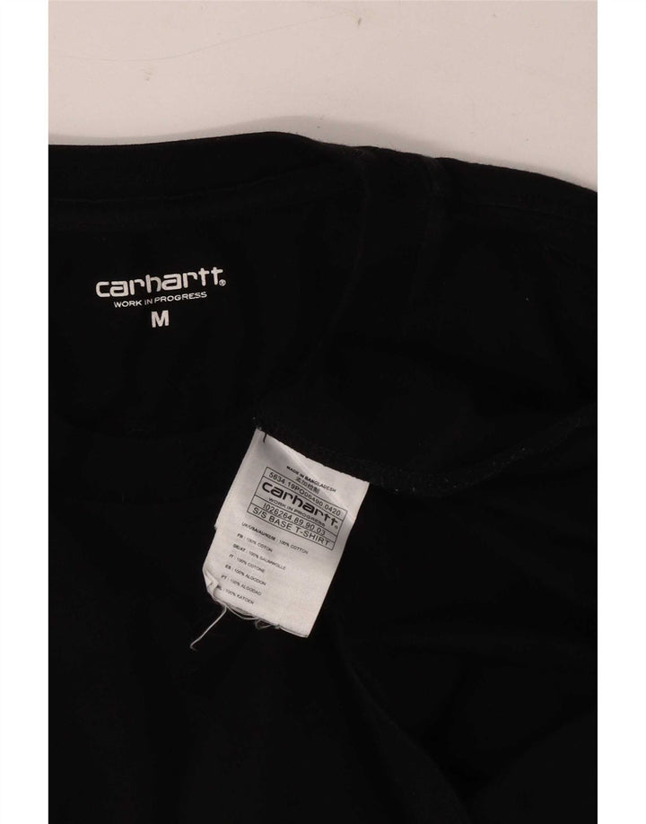 Carhartt Herre T-Shirt Top Medium Sort Bomuld
