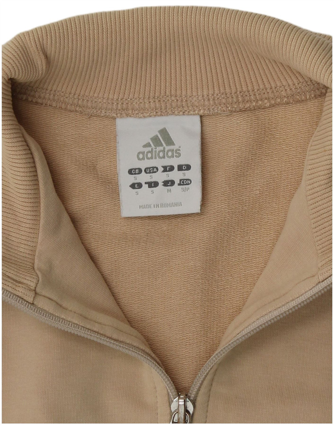 Adidas træningsdragt topjakke til kvinder UK 10 Small Beige