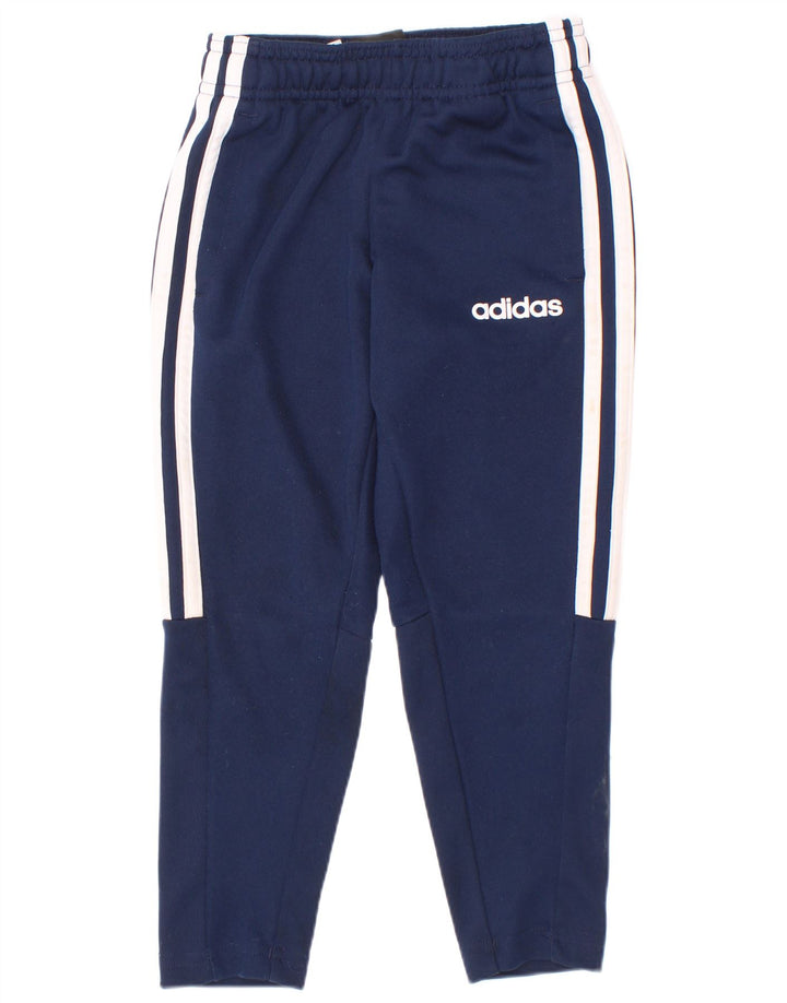 Adidas Boys Climalite træningsdragt bukser 3-4 år marineblå polyester