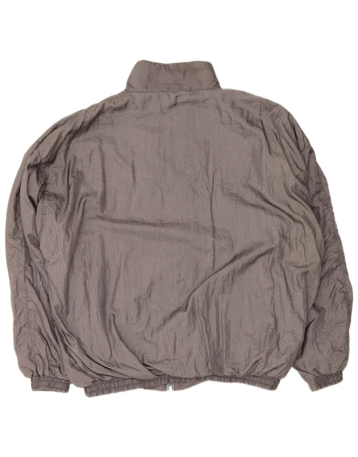 Vintage træningsdragt til mænd Top jakke 2XL Grå Farveblok