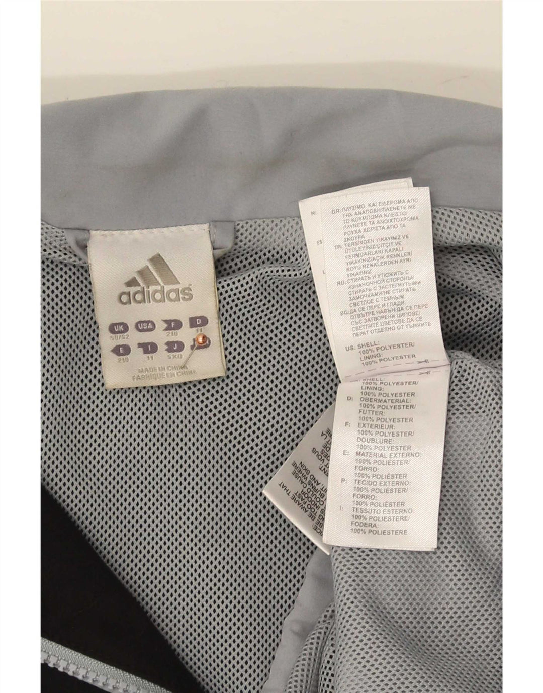 Adidas Træningsdragt til mænd Topjakke UK 50/52 2XL Sort Colourblock Polyester