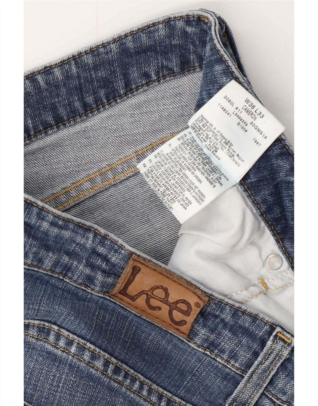 Lee Dame Cameron Bootcut Jeans W36 L28 Blå Bomuld